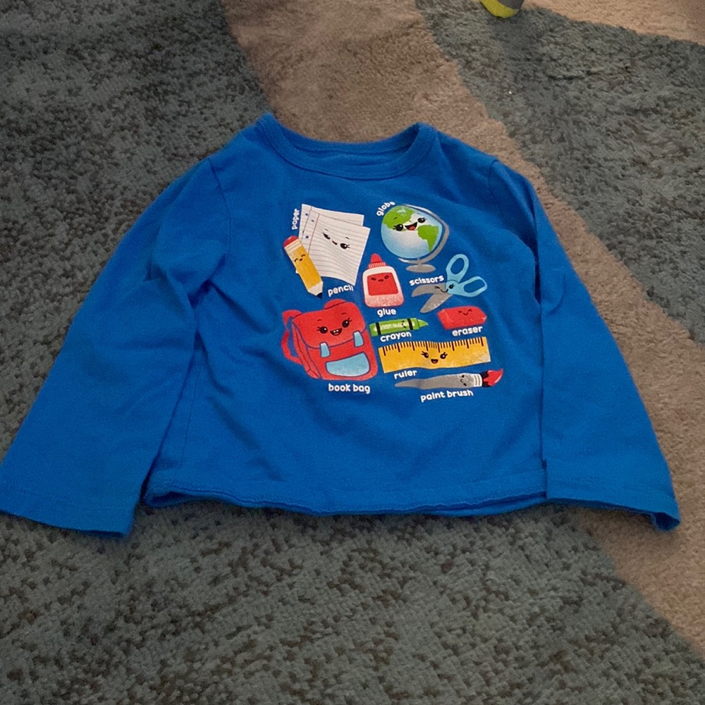 Baby boy school supplies long sleeve shirt 12-18 months